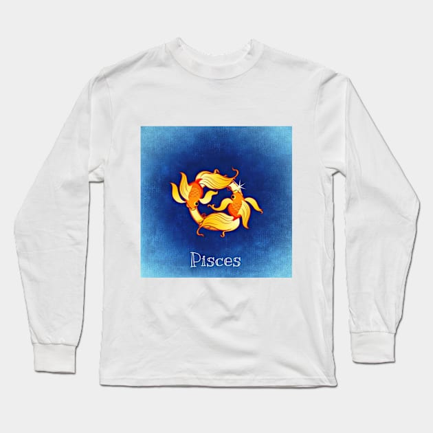 Pisces Long Sleeve T-Shirt by Gazza